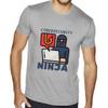 Cybersecurity Ninja Sueded T-Shirt - Great Presents - Best Present Ideas - Light Gray, XL view 1