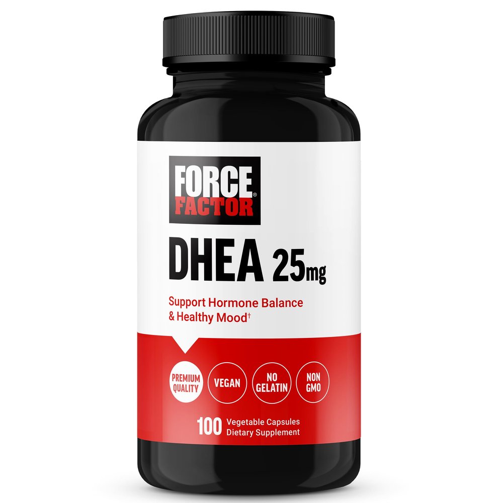 Force Factor DHEA 25mg, DHEA Supplement for Women & Men