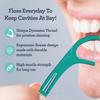 GuruNanda Dual Slickers Floss Picks - Double Threaded Dyneema Dental Floss with Foldable Toothpick for Effective Plaque Removal - Unflavored- 150 Ct view 4