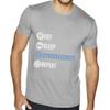 Eat Sleep Cybersecurity Repeat Sueded T-Shirt - Unique Presents - Cybersecurity Analyst Clothing - Light Gray, 2XL view 1