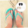 3 Pairs Forefoot Pad Pinch Stickers Sandal Insoles Anti Pad Suede Shoe Protector Metatarsal Pads Adhesive Forefoot Pads Flip- Flops Cushions Gel High Heels Liner Girl view 3