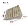 SHYP Wooden Threshold Ramp for Doorway 2-6inch Rise, Front Door Entry Ramp Portable Non-Slip Wheelchairs Walkers Transition Ramp for Home, Porch, Steps, Curbs, Garages (Size : 30.8x30x8cm) view 2