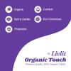 Livlit Super Long Overnight Pads - 100% Organic Cotton from Texas, Heavy Absorbency, Powerful Leak Protection, Unscented, Extra Long Length (10 Count) view 3