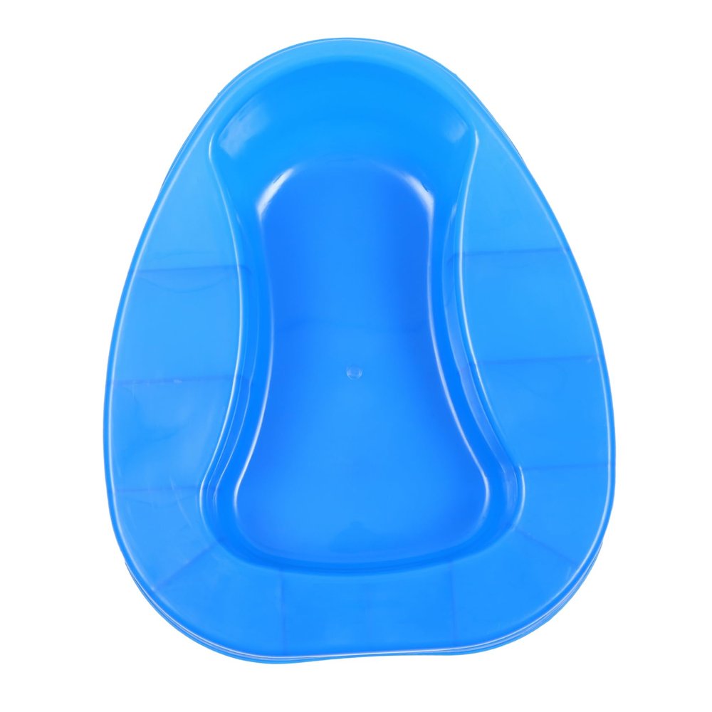 LALAFINA 1pc Thickened Portable Toilet Bed Pan for Pregnant Women and Elderly Patients Squatting Pan Ergonomic Design Easy to Clean Essential for Home and Travel