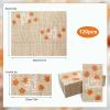 120 Pcs Burlap Printed Give Thanks Disposable Bathroom Napkins, Thanksgiving Maple Leaf Guest Towels Hand Towels Paper Guest Napkins for Bathroom Kitchen Camping Cocktail Party 4.3 x 7.8 inch view 2