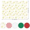 120 Sheets Christmas Tissue Paper for Gift Bags, Christmas Wrapping Paper Bulk Assorted Design Gift Xmas for Holiday Crafts (Gold Xmas Tree) view 3