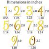 0~9 Numbers Happy Birthday Cake Toppers Acrylic Cake Topper Side Cake Decorations Mirror Gold Cupcake Toppers Cake Decorating Supplies Birthday Cake Decor Wedding Anniversary Birthday Party Supplies view 2