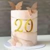 0~9 Numbers Happy Birthday Cake Toppers Acrylic Cake Topper Side Cake Decorations Mirror Gold Cupcake Toppers Cake Decorating Supplies Birthday Cake Decor Wedding Anniversary Birthday Party Supplies view 3