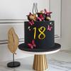 0~9 Numbers Happy Birthday Cake Toppers Acrylic Cake Topper Side Cake Decorations Mirror Gold Cupcake Toppers Cake Decorating Supplies Birthday Cake Decor Wedding Anniversary Birthday Party Supplies view 4