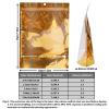 100 Pack Mylar Bags for Food Storage Resealable Aluminum Foil Stand Up Pouch with Window & Hang Hole 7.0811.02 Inch Reusable Zipper Lock Food Packaging Heat Seal Bags for Small Business & Home - Gold view 3
