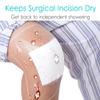 8"x8" Waterproof Shower Cover Incision Bandages for Large Wound with No Glue On The Center Adhesive Transparent Shower Protector Post Surgical Water Barrier Guard Pack of 25 view 3