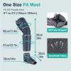 SLOTHMORE Leg Massager for Circulation and Pain Relief, Air Compression Foot Massage with 3 Heat Levels 4 Modes, 4-in-1 Foot Calf Knee & Thigh, Knee Heating Therapy, Gift for Mom Dad view 3