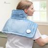 BeyondNice Heating Pad for Neck and Shoulders Weighted Neck Heating Pad for Pain Relief 10 Heat Settings 3 Timers Auto Off Gifts for Women Men Mom Dad (Blue) view 3