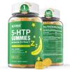 1Pack 5-HTP 400MG Gummies + GABA - Melatonin Free - Relaxation Gummies with Banana Extract, L-Theanine, Turmeric, L-Tryptophan, Vitamin D3 for Healthy Rest Cycle,Circadian Rhythm, Brain & Muscle Relax view 1