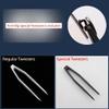 Eyeglasses Repair Kit -Tiny Screws,Nose Pads,Micro Screwdriver Tweezer,Glasses Screws Kit,for Sunglass,Eyeglass,Watch Repair(Black Cross Screws) view 4