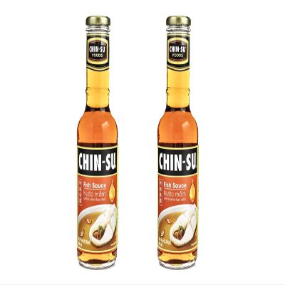 2 Packs - Chinsu Fish Sauce Glass Bottle - Nuoc Mam Chinsu - 500ml
