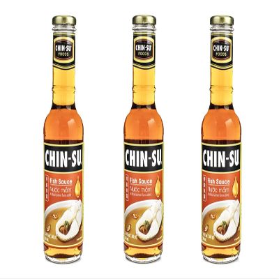 3 Packs - Chinsu Fish Sauce Glass Bottle - Nuoc Mam Chinsu - 500ml