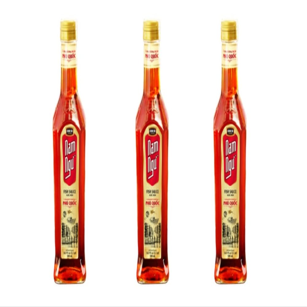3 Packs - Nam Ngu Phu Quoc Premium Fish Sause - Nuoc Mam Nam Ngu - 500ml