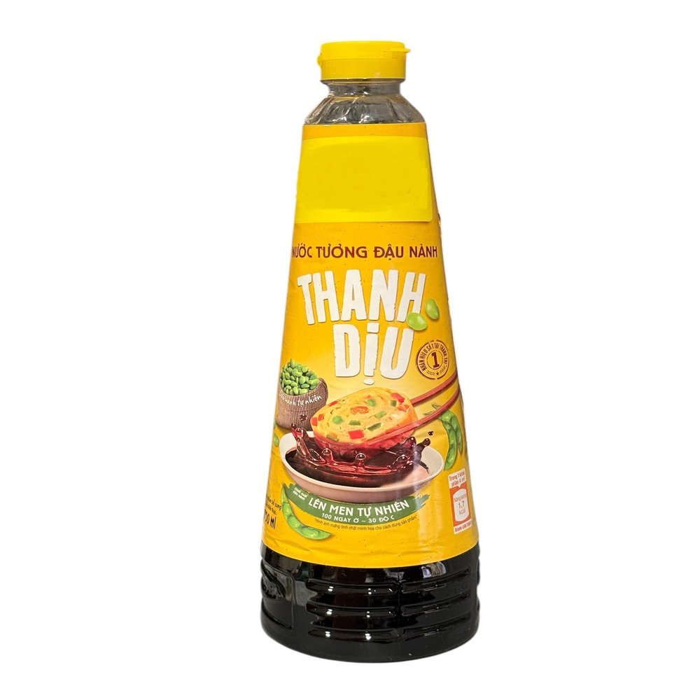 1 Pack - Premium Light Soy Sauce - Nuoc Tuong Thanh Diu - 700 mL per Bottle