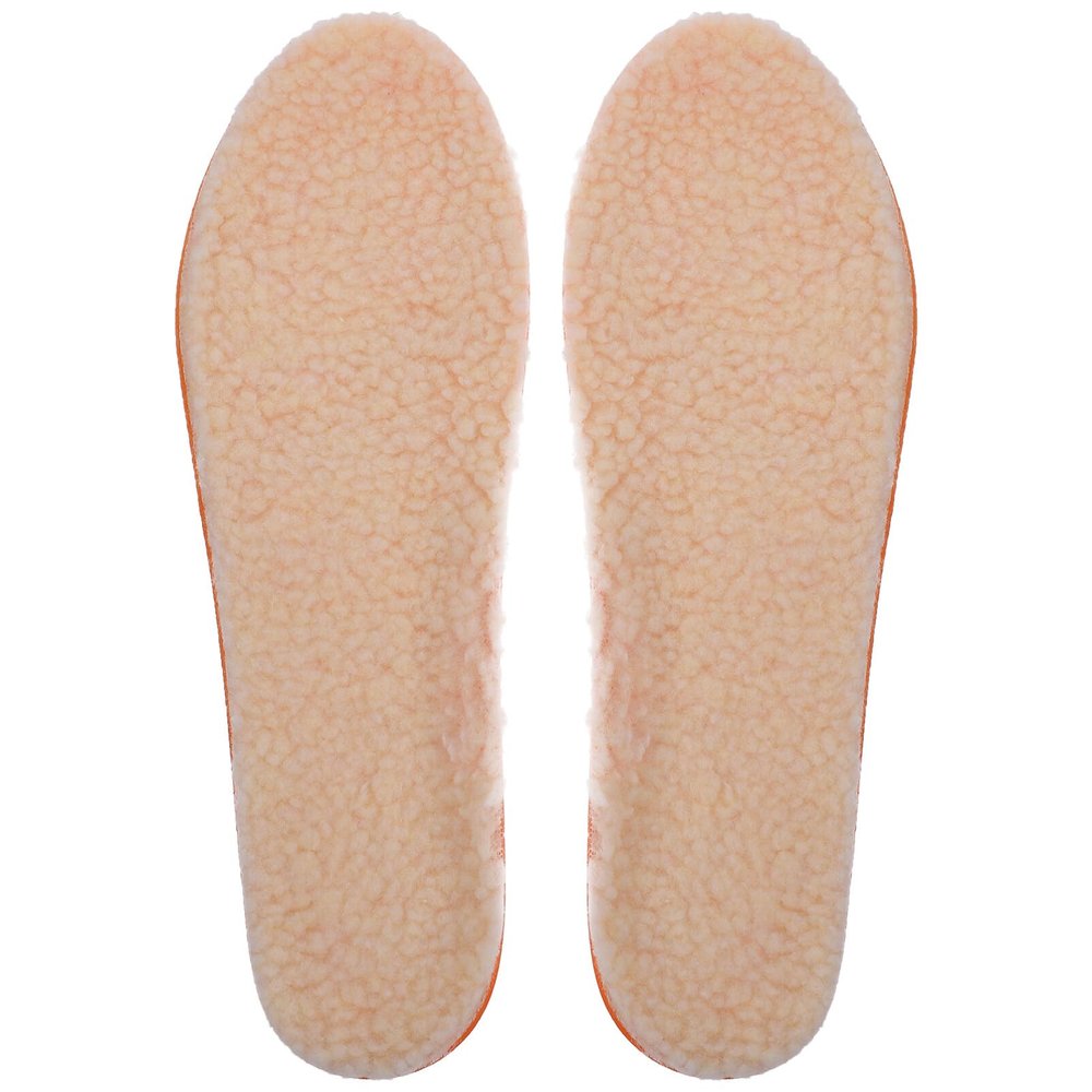 FOMIYES 1 Pair of Wool Insoles Soft Warm Shoe Inserts Shock-Absorbing Massaging Shoe Pads Winter Wool Insoles for Shoes Boots Slippers Size 40-42 Beige