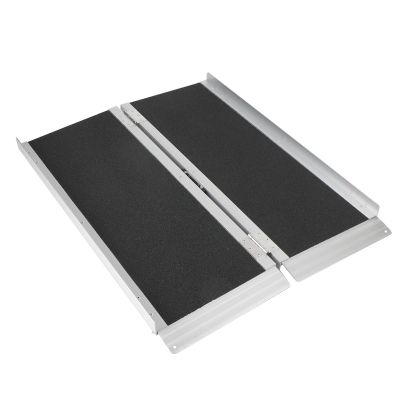 Bruce & Shark 3FT Portable Wheelchair Ramp Non Skid Aluminum Foldable Mobility Scooter Ramp