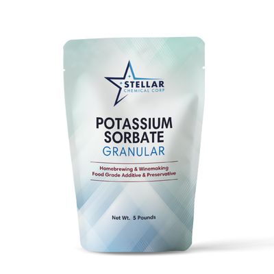 Potassium Sorbate  Potassium Sorbate for Wine Making and Home Brewing  Food Preservative for Beer, Wine, Tomato Sauce, Baked Good  Pure Unflavored Preservative Granular (5 lb.)