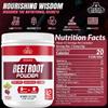 Organic Beet Root Powder - Nitric Oxide Supplement Super Food Beets Supplements, Beet Powder Organic High Blood Pressure Supplements, Beets for High Blood Pressure Support & Heart health Support view 2