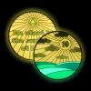 10 Year Sobriety Chip | Sunlight of The Spirit AA Coin Recovery Gift Affirmation Token | Glow in The Dark Gold Plated Medallion view 2