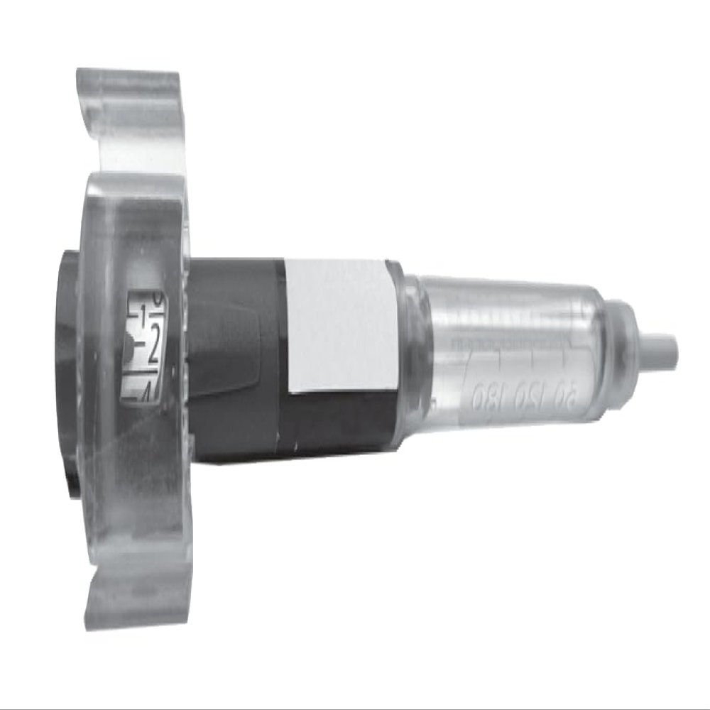 Insul-Eze SPM, a Clip-on Magnifier for Pen-Dial Injectors and 3ml and 5ml syringes. The Insul-Eze SPM magnifies calibrations 2x for easier reading. Part#IZ600SPM
