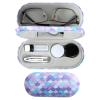 MUDOR 2 in 1 Contact Lens Case, Double Sided Contact Lens Travel Kit Includes Remover Tool with Tweezers,Dual Use Design for Contact Lens case and Glasses case (Scale) view 1