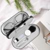 MUDOR 2 in 1 Contact Lens Case, Double Sided Contact Lens Travel Kit Includes Remover Tool with Tweezers,Dual Use Design for Contact Lens case and Glasses case (Black-1) view 2