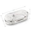MUDOR 2 in 1 Contact Lens & Glasses Travel Case, Double Sided Kit Includes Remover Tool with Tweezers (Marble White) view 4