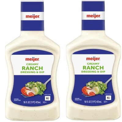 Creamy Ranch Dressing, (Pack Of 2 Bottles) 16 oz
