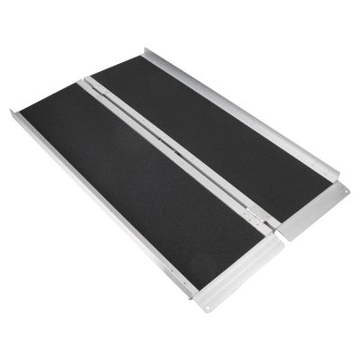 Artudatech 4FT Portable Wheelchair Ramp Non Skid Aluminum Foldable Mobility Scooter Ramp, Portable Wheelchair Ramp