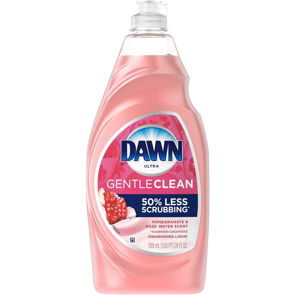 Dawn Gentle Clean Dishwashing Liquid 16.2 oz, Pomegranate & Rose Water Scent (Pack of 3)