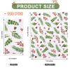 100 Christmas Paper Towels Holiday Disposable Napkins, 3 Ply Holly Mistletoe Berries Greenery Guest Hand Towels for Xmas Holiday Party Home Dinner Kitchen Bathroom Powder Room view 2