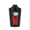 GORILLA WEAR Metal Shaker 740ml - Black | Premium Shaker | Large Capacity | Sleek Design O.S view 1