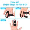 2 Pcs Finger Splints,Trigger Finger SplintFinger BraceFinger StraightenerFinger protection and support Fits Index, Middle, & Ring Finger view 4