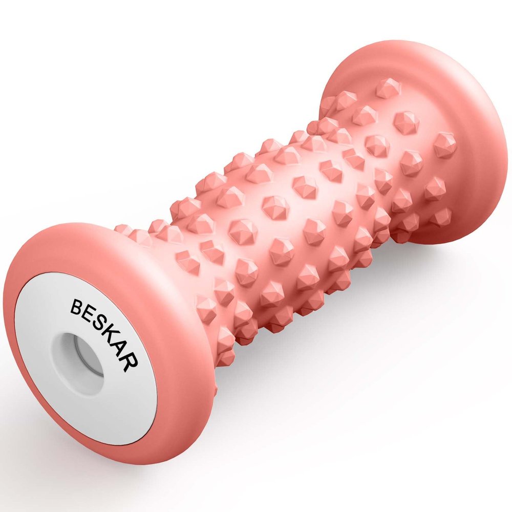 BESKAR Foot Massage Roller for Plantar Fasciitis Relief, Portable Reflexology Tool Pressure Point Massage Rollers, Deep Tissue Massages for Relieving Feet Arch Heel Pain, Myofascial Pain Syndrome
