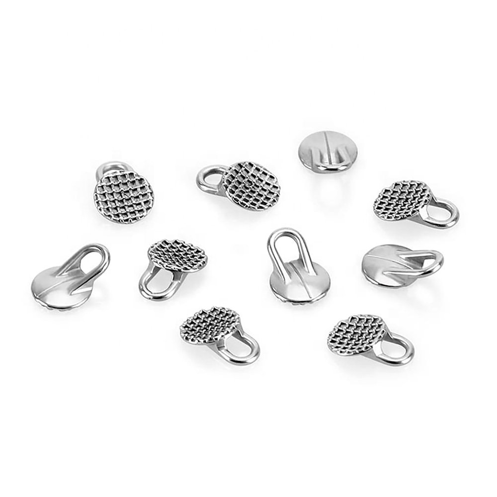Lingual Buttons/Hollow Base/Double Wings Round Base/Ceramic Round Base/Bite Turbos/Lingual Retainer Wire/Lingual Traction Hooks/Lingual Buttons Traction Chain (QYG-M/100Pcs)