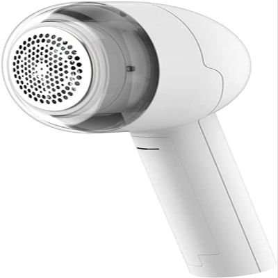 CAFFIA Electric Lint RemoverFabric Shaver with 1 Replaceable 3-Leaf Blades, 8W Powerful Motors Effectively and Quickly Remove Fuzz for Clothes, Sweater, Couch, Blanket, Curtain, Socks, Wool, Cashmere