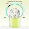 CAFFIA Fabric Shaver Defuzzer, Electric Lint Remover, Rechargeable Sweater Shaver with Replaceable Stainless Steel 2-Leaf Blades, Dual Protection, Removable Bin, Easy Remove Fuzz, Lint, Pills, Bobbles view 4