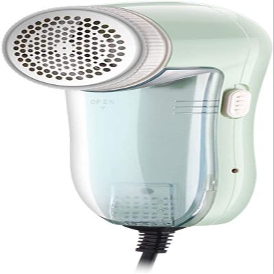 CAFFIA Fabric Shaver and Lint Remover, Electric Sweater Shaver Defuzzer with Replaceable Stainless Steel Blades, Portable Pilling Remover for Clothes, Couch, Blanket, AC Plug and Play