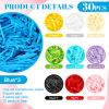 Cholemy 30 Pack 3.3 lb 10 Colors Easter Grass Raffia Paper Shreds Easter Basket Grass Paper Filler for Easter Gift Wrap Easter Party Decoration view 2