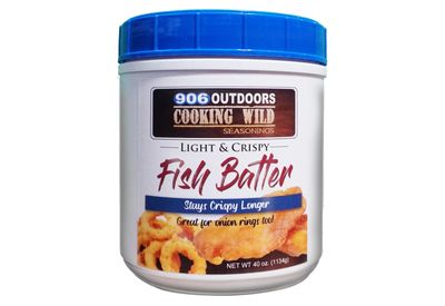Cooking Wild Seasonings Light and Crispy Fish Batter-Original Recipe, 40 ounce Plastic Jar, Stays Crispy Longer, Great for Fish Fry, Onion Rings, Chicken and more