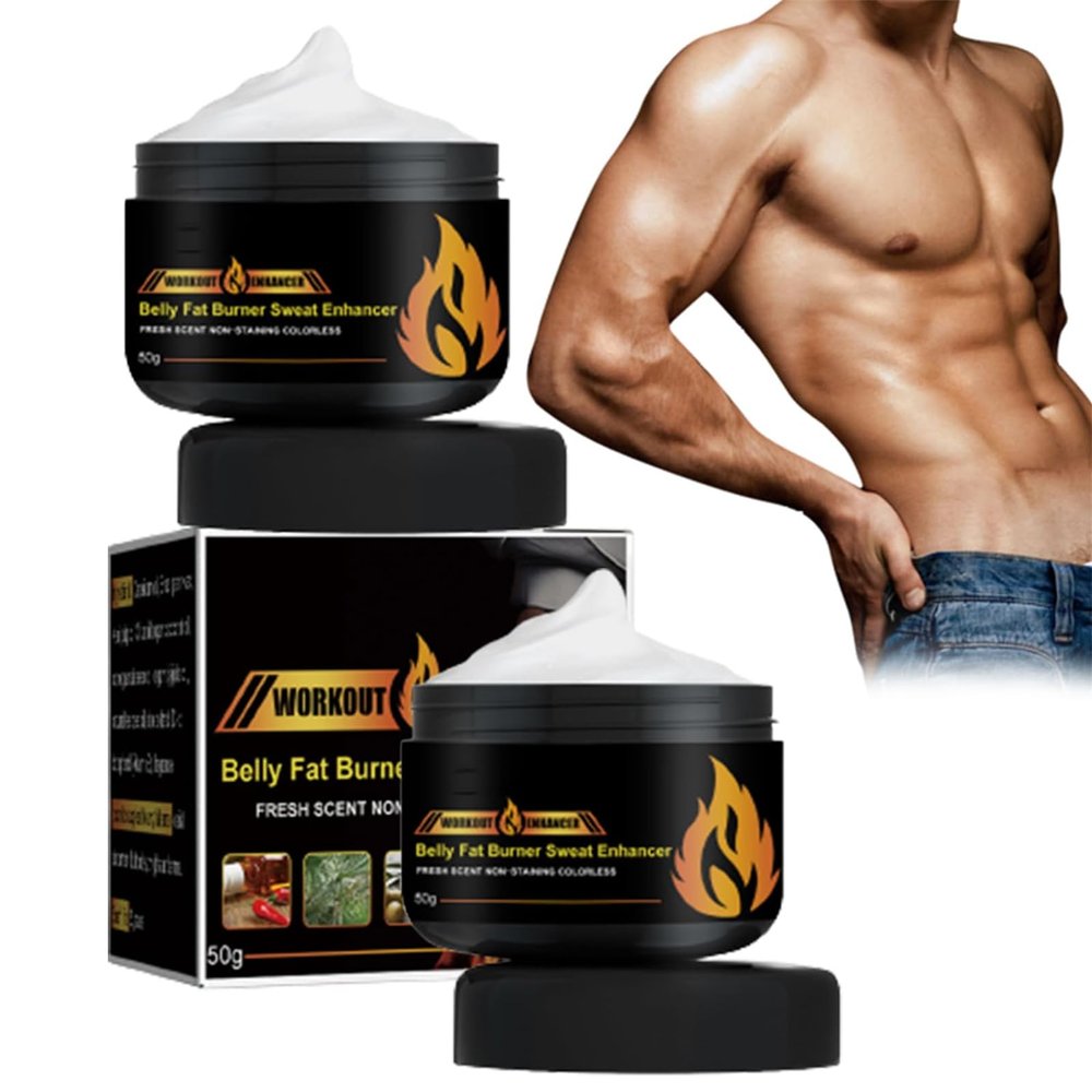 SARUEL Belly Fat Burning Cream, Body Sculpting Workout Booster Gel for Women, Workout Booster Cream, Belly Fat Burning Sweat Booster (2 Pack)