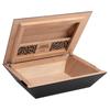 Humidor Supreme Aria Desktop Cigar Storage Modern Angular Design Spanish Cedar Includes Hygrometer Humidification Pack Holder, Holds 40-80 Cigars view 4