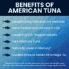 American Tuna Sushi-grade Wild Albacore Tuna Fish Pole Caught - Brick Smoked, With Olive Oil | (6) 5 oz Cans | Sustainably Harvested, Dolphin Safe, Ocean Caught, and Produced in the USA! view 3