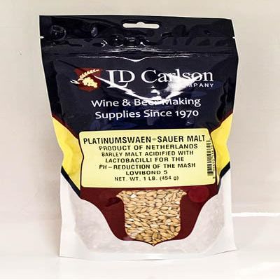 Platinumswaen SAUER MALT ACIDULATED Malt 1 LB Uncrushed for Sour Beer and PH Reduction