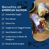 American Tuna Sushi-grade Troll Caught Premium Wild Salmon Fish - Smoked Salmon, MSC Certified, & Hand Processed - 6 oz Cans | Pack of 6 | Delicacy for Health and Flavor Enthusiasts! view 3